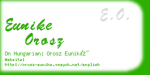 eunike orosz business card